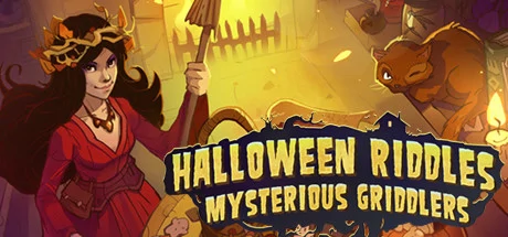 Halloween Riddles Mysterious Griddlers cover
