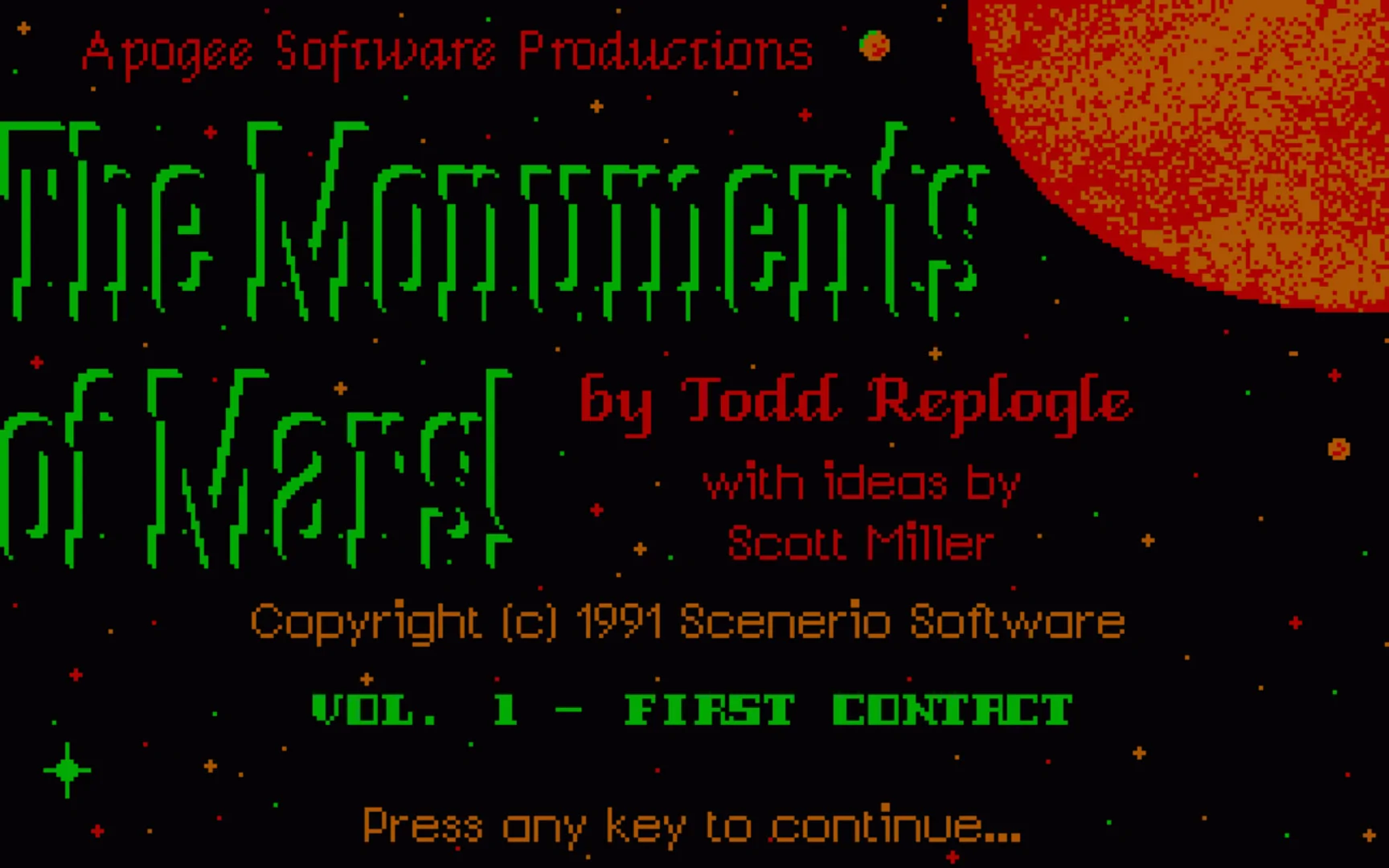 Monuments of Mars PC system requirements screenshot