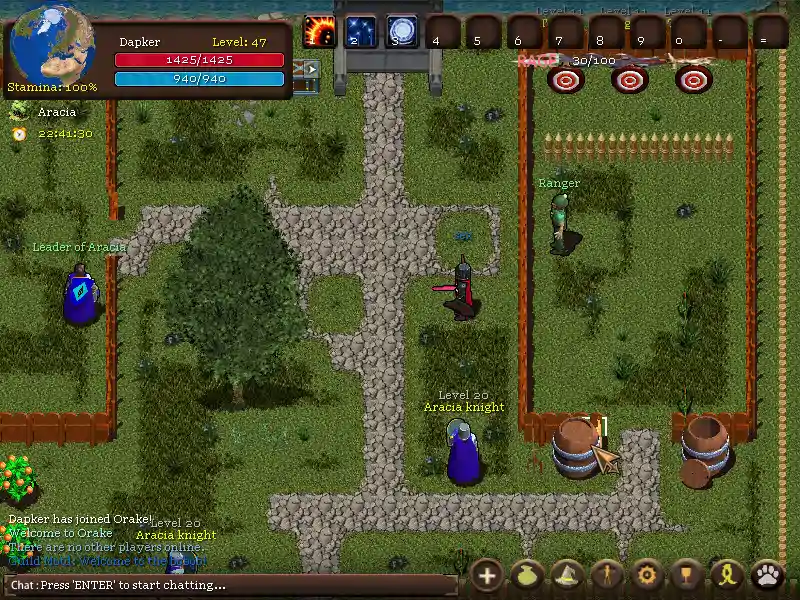 Orake 2D MMORPG PC system requirements screenshot