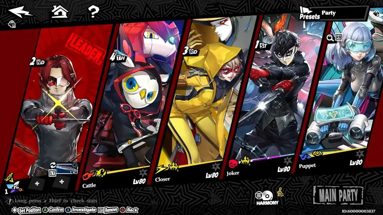 Persona5: The Phantom X PC system requirements screenshot