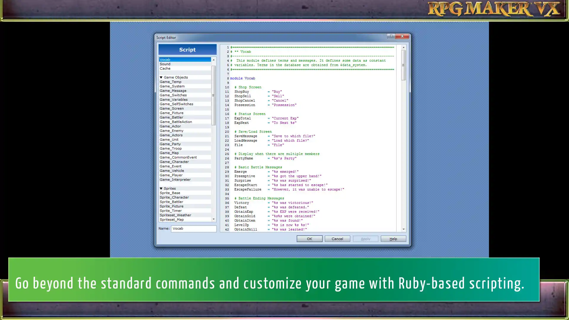RPG Maker VX PC performance and system requirements