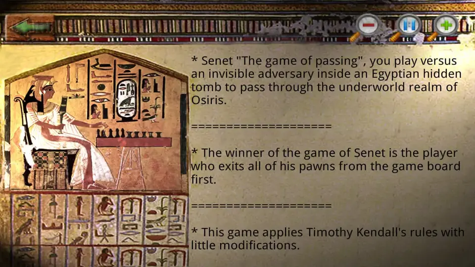Egyptian Senet game cover