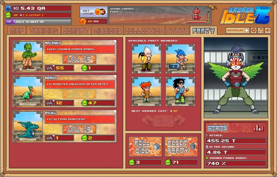 Shonen Idle Z game cover