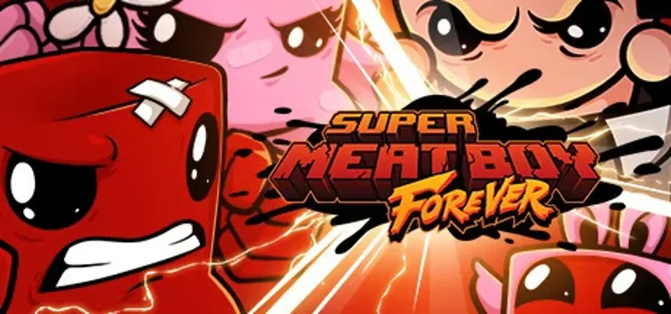 Super Meat Boy Forever game cover
